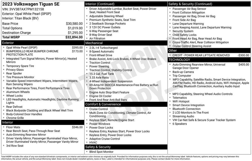 Certified 2023 Volkswagen Tiguan SE FWD image 20