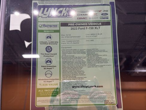 Used 2023 Ford F150 XLT w/ Equipment Group 302A High image 42