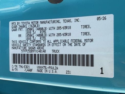 New 2026 Toyota Tundra TRD Pro AWD/4WD image 28