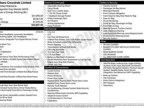 Certified 2024 Subaru Crosstrek 2.5i Limited AWD/4WD image 34