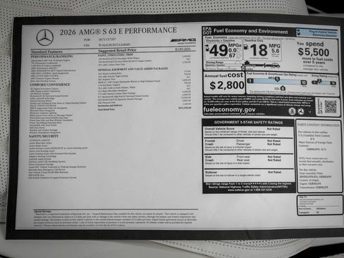 New 2026 Mercedes-Benz S 63 AMG S image 28