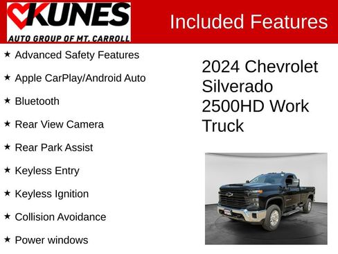 Used 2024 Chevrolet Silverado 2500 W/T w/ WT Convenience Package AWD/4WD image 3