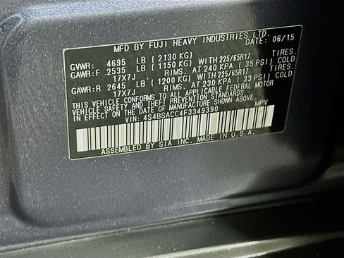 Used 2015 Subaru Outback 2.5i Premium image 12