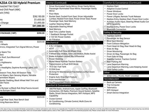 New 2026 MAZDA CX-50 AWD 2.5 Hybrid w/ Weather Package image 4