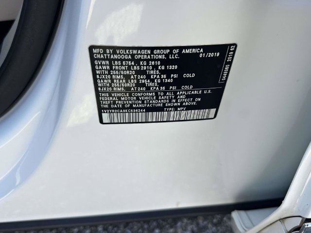 Used 2019 Volkswagen Atlas SE FWD image 30