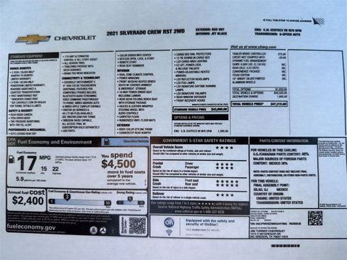 Used 2021 Chevrolet Silverado 1500 RST image 2