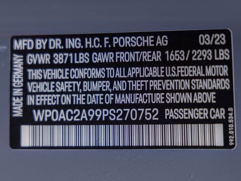 Certified 2023 Porsche 911 GT3 RWD image 35