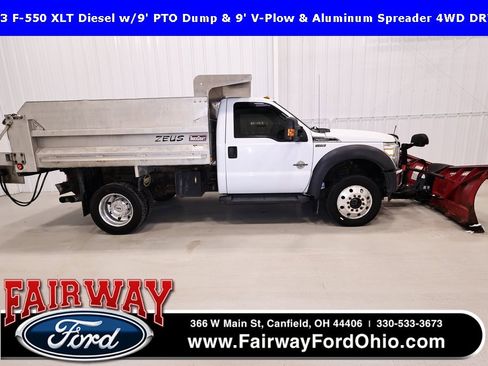 Used 2013 Ford F550 4x4 Regular Cab Super Duty w/ Payload Upgrade Pkg image 1