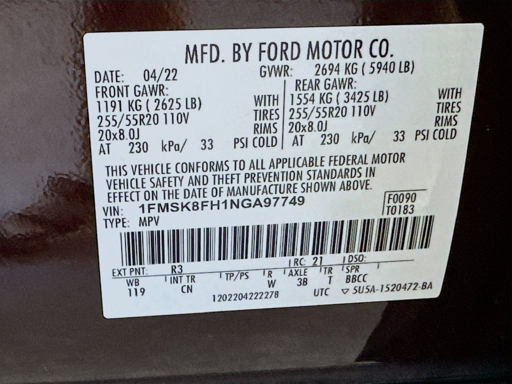 Used 2022 Ford Explorer Limited w/ Equipment Group 301A AWD/4WD image 36