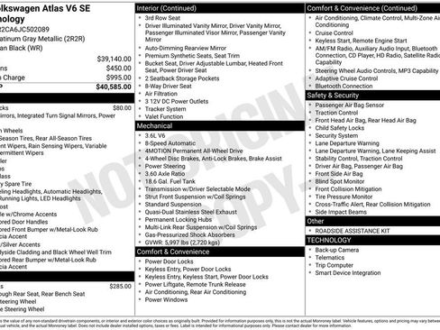 Used 2018 Volkswagen Atlas SE image 5