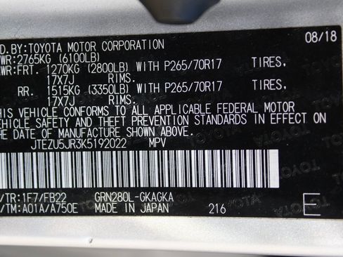 Used 2019 Toyota 4Runner SR5 image 40