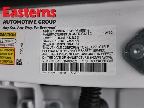 Used 2025 Honda Accord LX image 33