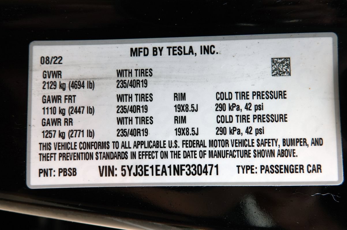 Used 2022 Tesla Model 3 RWD image 43