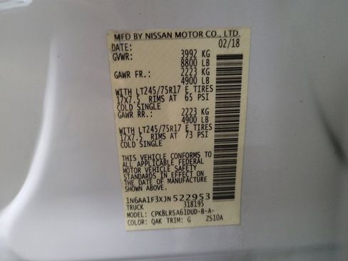 Used 2018 Nissan Titan S w/ S Utility Package image 33