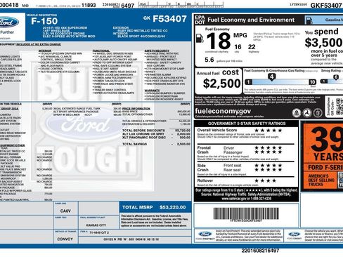 Used 2016 Ford F150 XLT w/ Equipment Group 302A Luxury AWD/4WD image 55