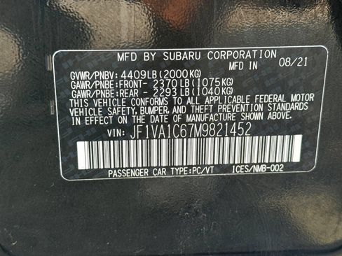 Used 2021 Subaru WRX Premium w/ Popular Package #3 (IZT) AWD/4WD image 51