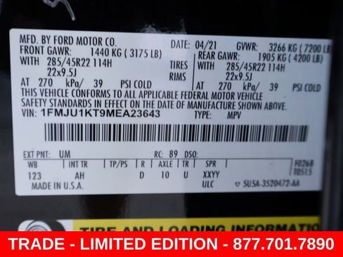 Used 2021 Ford Expedition Limited RWD image 30