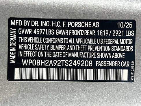 Used 2026 Porsche 911 Targa 4S AWD/4WD image 19