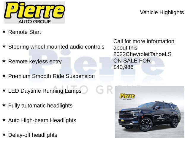Used 2022 Chevrolet Tahoe LS w/ Driver Alert Package AWD/4WD image 15