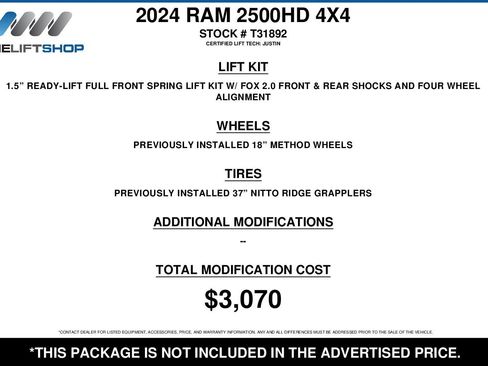 Used 2024 RAM 2500 Laramie w/ Night Edition image 2