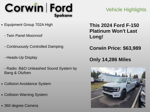 Used 2024 Ford F150 Platinum image 6