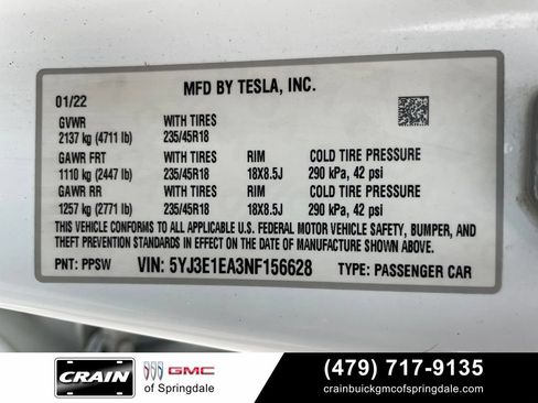 Used 2022 Tesla Model 3 RWD image 30