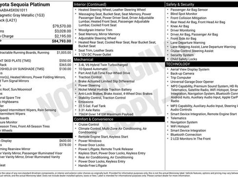 Used 2025 Toyota Sequoia Platinum AWD/4WD image 2