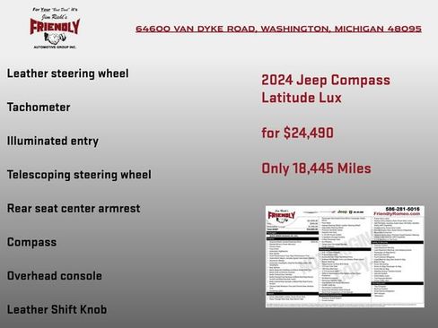 Used 2024 Jeep Compass Latitude AWD/4WD image 8
