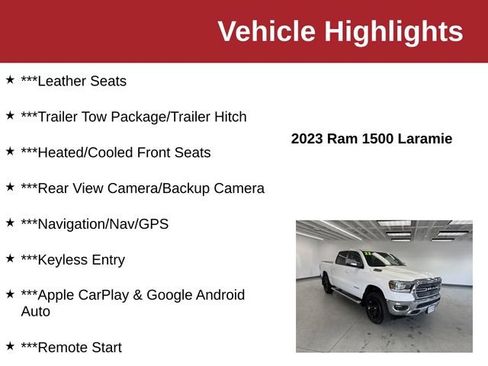 Used 2023 RAM 1500 Laramie AWD/4WD image 10