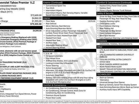 Used 2024 Chevrolet Tahoe Premier w/ Premium Package image 9