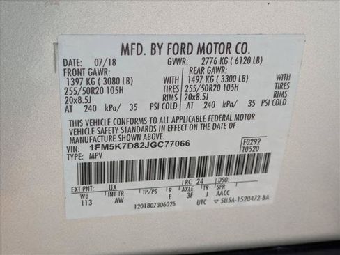 Used 2018 Ford Explorer XLT w/ Equipment Group 202A FWD image 15