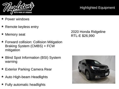 Used 2020 Honda Ridgeline RTL-E image 16