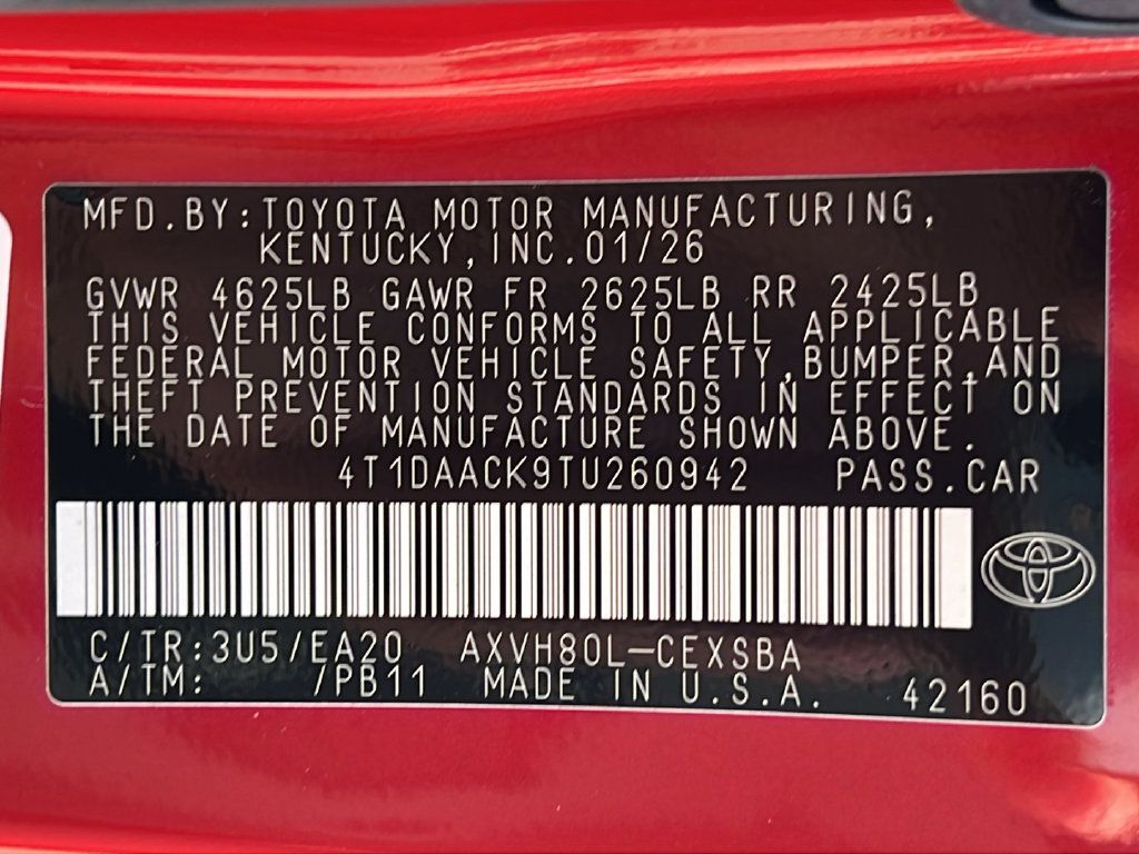 Used 2026 Toyota Camry SE FWD image 23