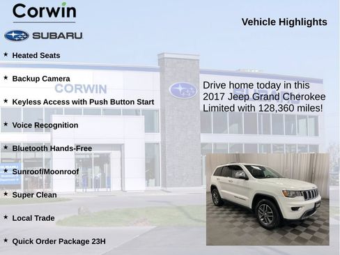Used 2017 Jeep Grand Cherokee Limited AWD/4WD image 6