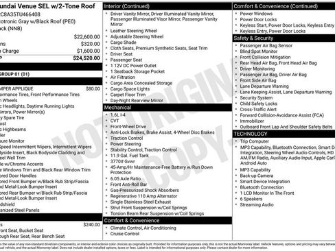 New 2026 Hyundai Venue SEL FWD image 16