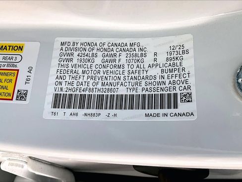 New 2026 Honda Civic Sport image 19