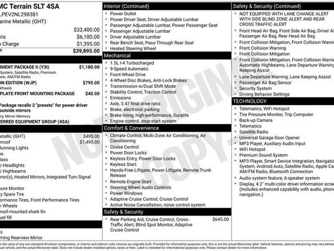 Used 2022 GMC Terrain SLT w/ Infotainment Package II FWD image 2