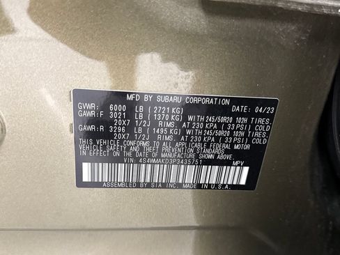 Used 2023 Subaru Ascent Onyx Edition Limited AWD/4WD image 30