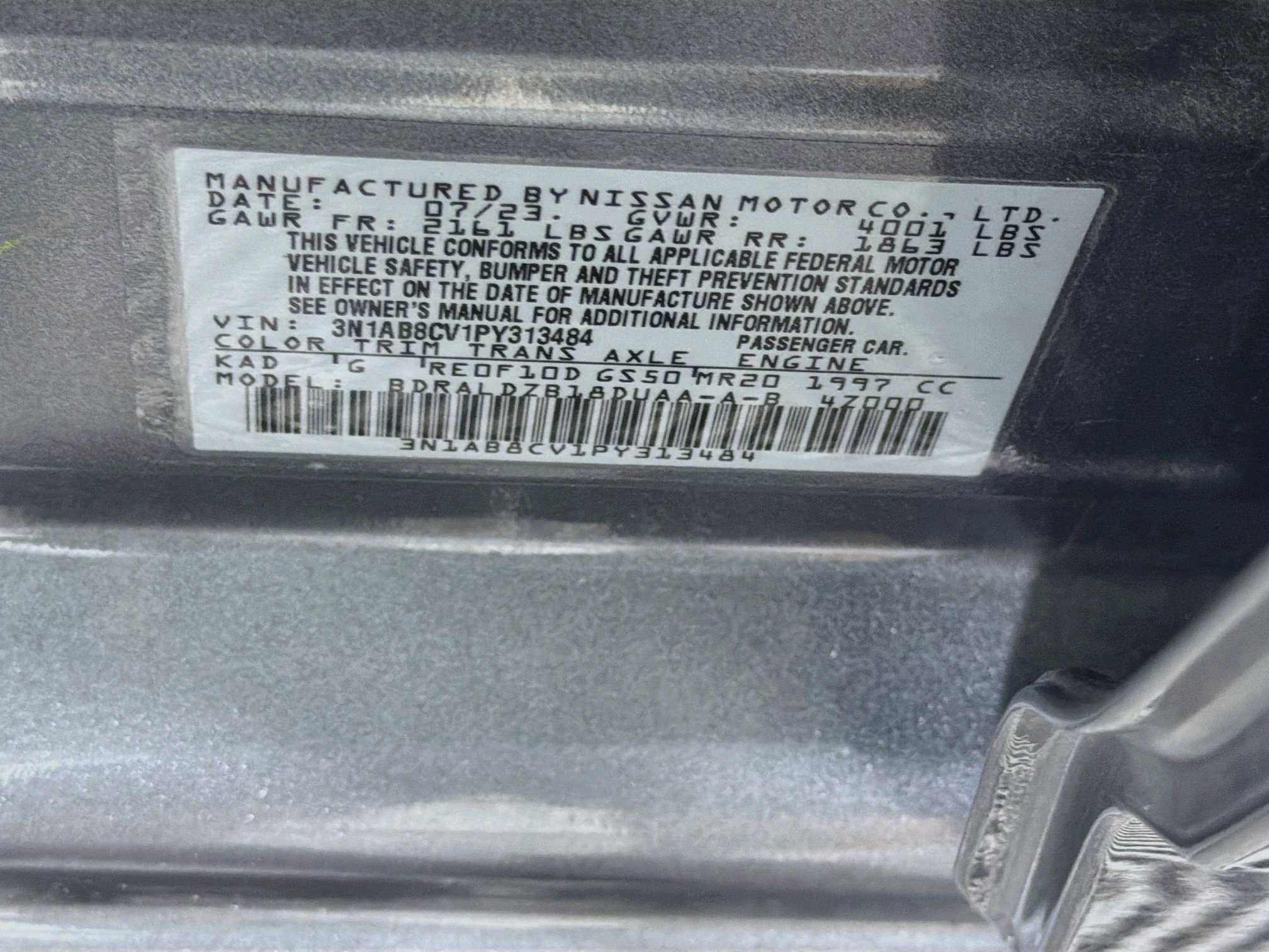 Used 2023 Nissan Sentra SV w/ All-Weather Package FWD image 12