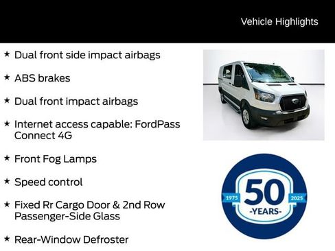 Certified 2025 Ford Transit 250 Low Roof w/ Exterior Upgrade Package RWD image 21