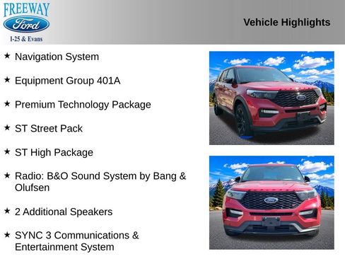 Used 2021 Ford Explorer ST w/ Equipment Group 401A AWD/4WD image 2