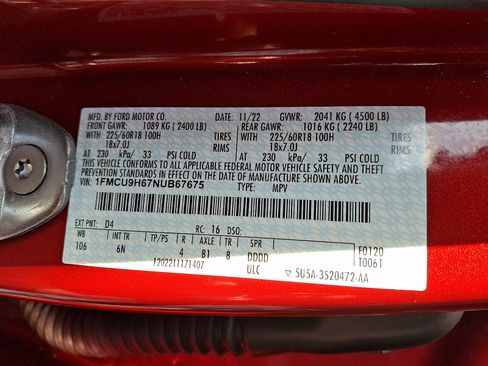 Used 2022 Ford Escape SEL image 27