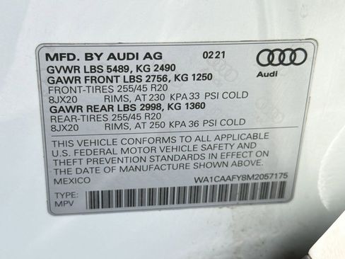 Used 2021 Audi Q5 Prestige w/ Prestige Package AWD/4WD image 20