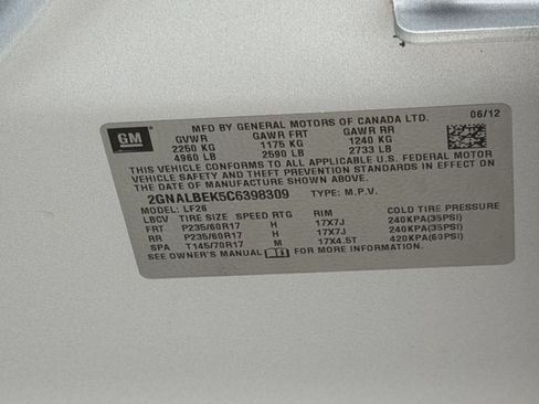 Used 2012 Chevrolet Equinox LS FWD image 24