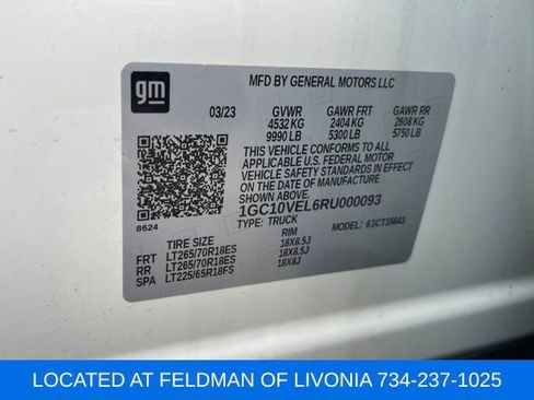 Used 2024 Chevrolet Silverado EV W/T image 10