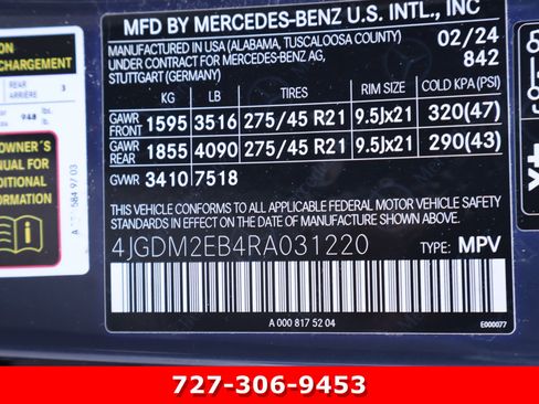Certified 2024 Mercedes-Benz EQS 450+ 4MATIC SUV image 29