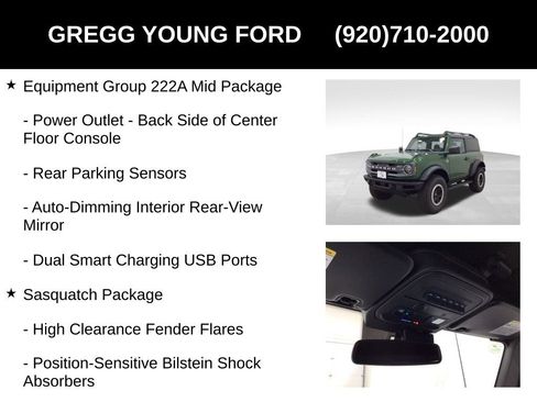 New 2024 Ford Bronco Big Bend w/ Sasquatch Package image 13