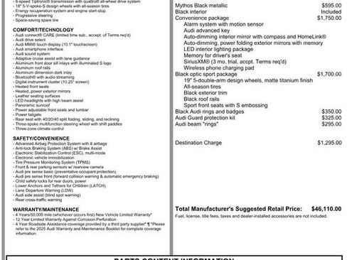 Certified 2025 Audi Q3 2.0T Premium w/ Convenience Package image 2