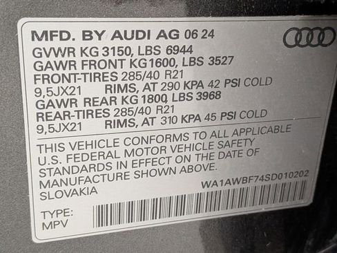 Used 2025 Audi SQ7 Premium Plus w/ Executive Package AWD/4WD image 31