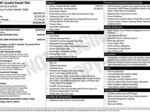 Used 2020 GMC Acadia Denali w/ Technology Package image 36